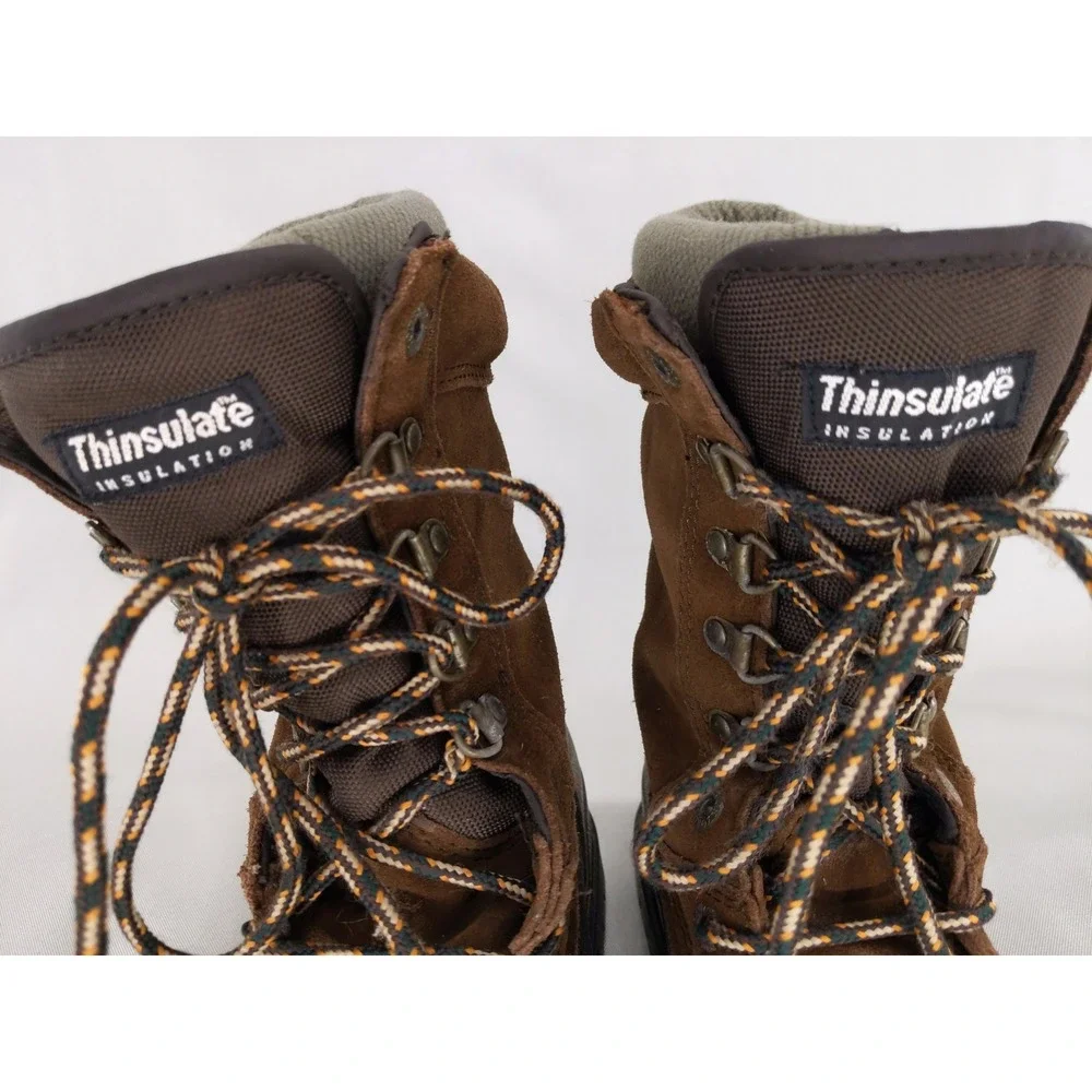 Rocky Snow Boots Men 9 Brown 200g Thinsulate Insulated Leather Duck‎ Boots